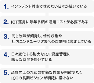 運用管理の効率化、高度化への第一歩をお手伝い致します